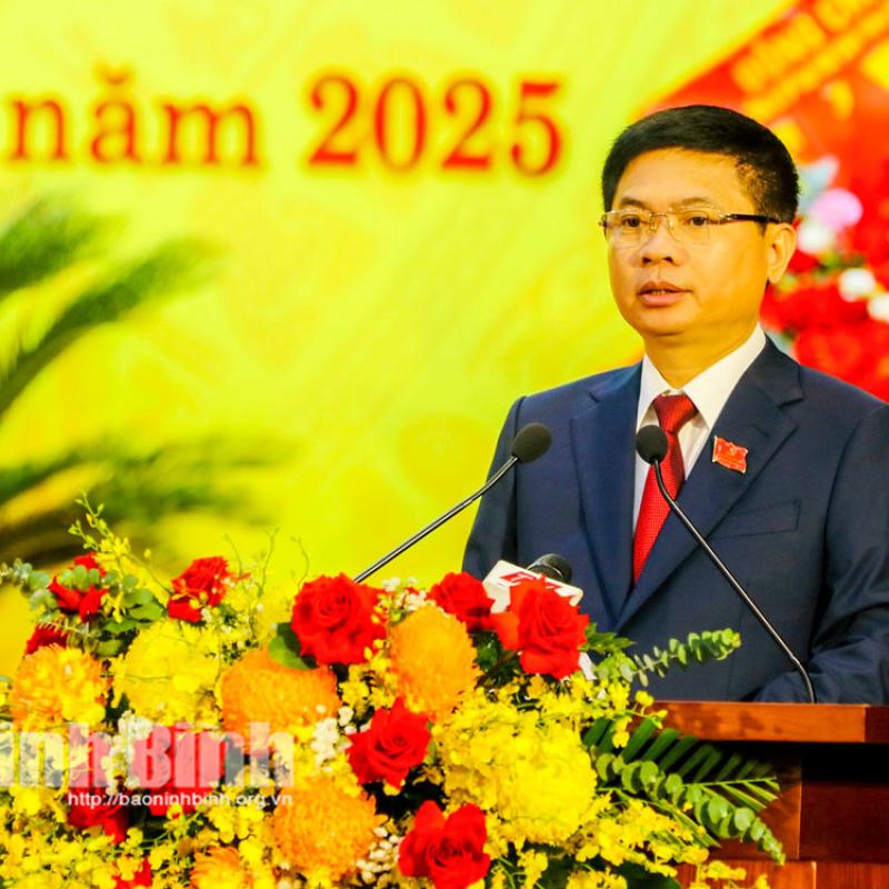 Diễn văn khai mạc Đại hội đại biểu Đảng bộ tỉnh Ninh Bình lần thứ I, nhiệm kỳ 2025 - 2030