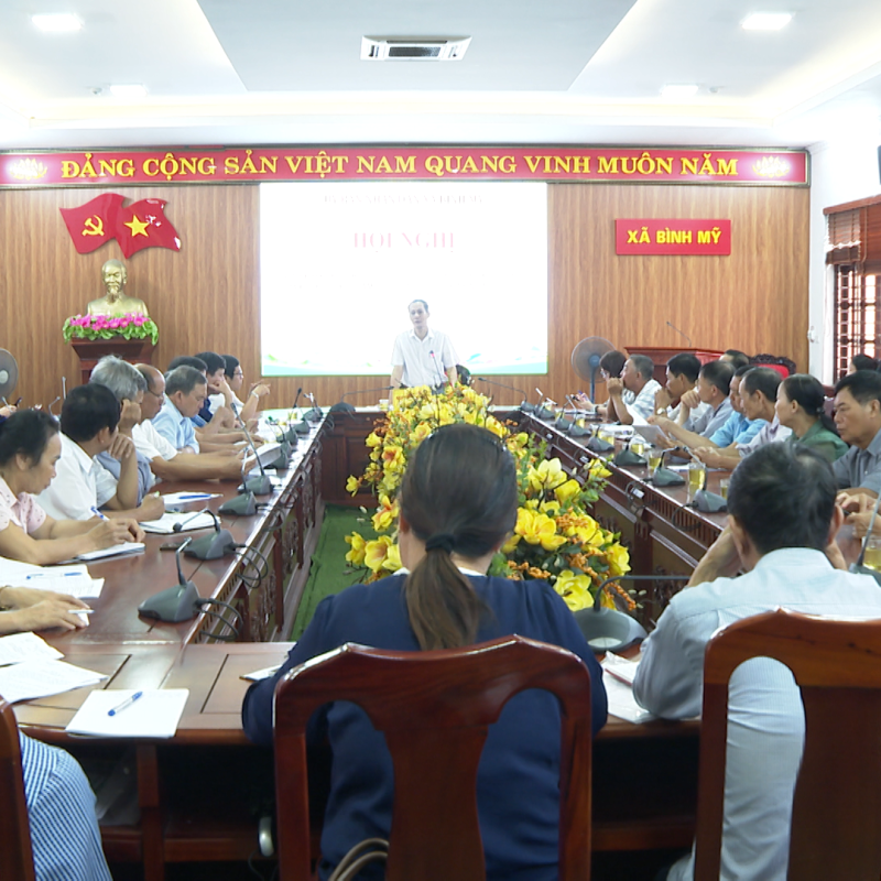 UBND xã Bình Mỹ, tỉnh Ninh Bình tổ chức hội nghị triển khai kế hoạch tổ chức Tết Trung thu; Bình xét danh hiệu “Gia đình văn hóa” năm 2025; Sản xuất vụ đông năm 2025-2026