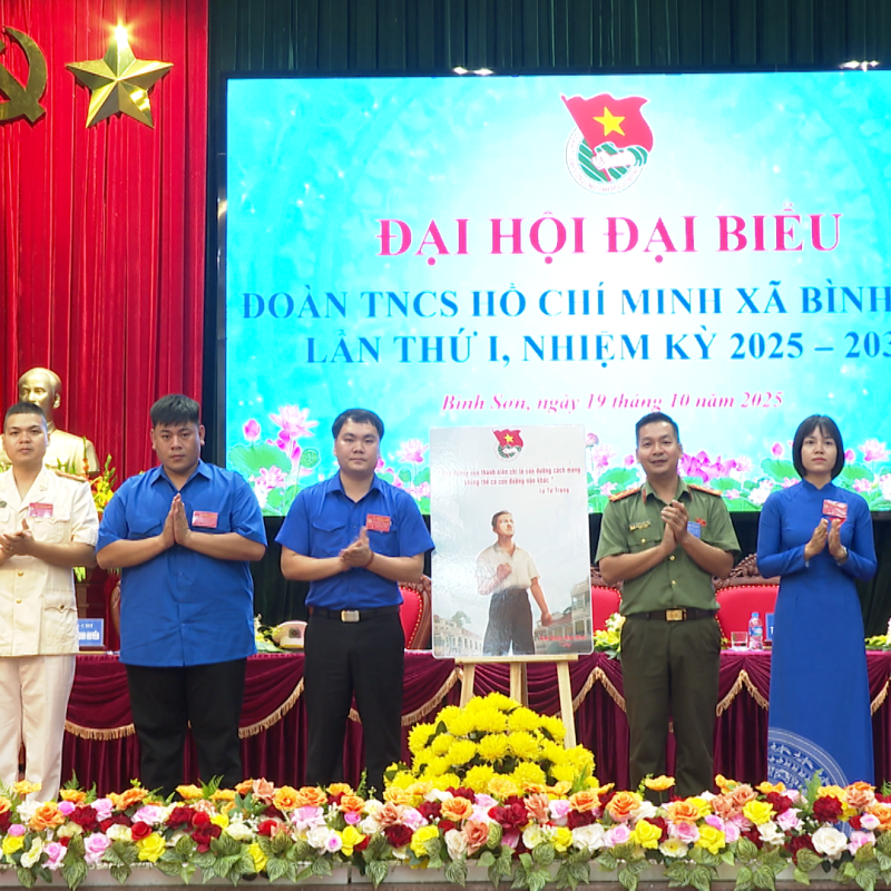 Đại hội đại biểu Đoàn TNCS Hồ Chí Minh xã Bình Sơn lần thứ I, nhiệm kỳ 2025-2030