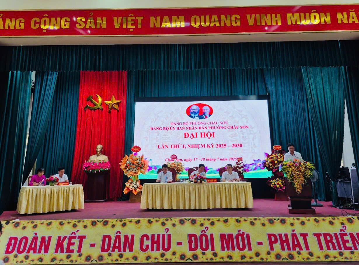 Đại hội Đảng bộ Các cơ quan Đảng phường Châu Sơn lần thứ I, nhiệm kỳ 2025 - 2030