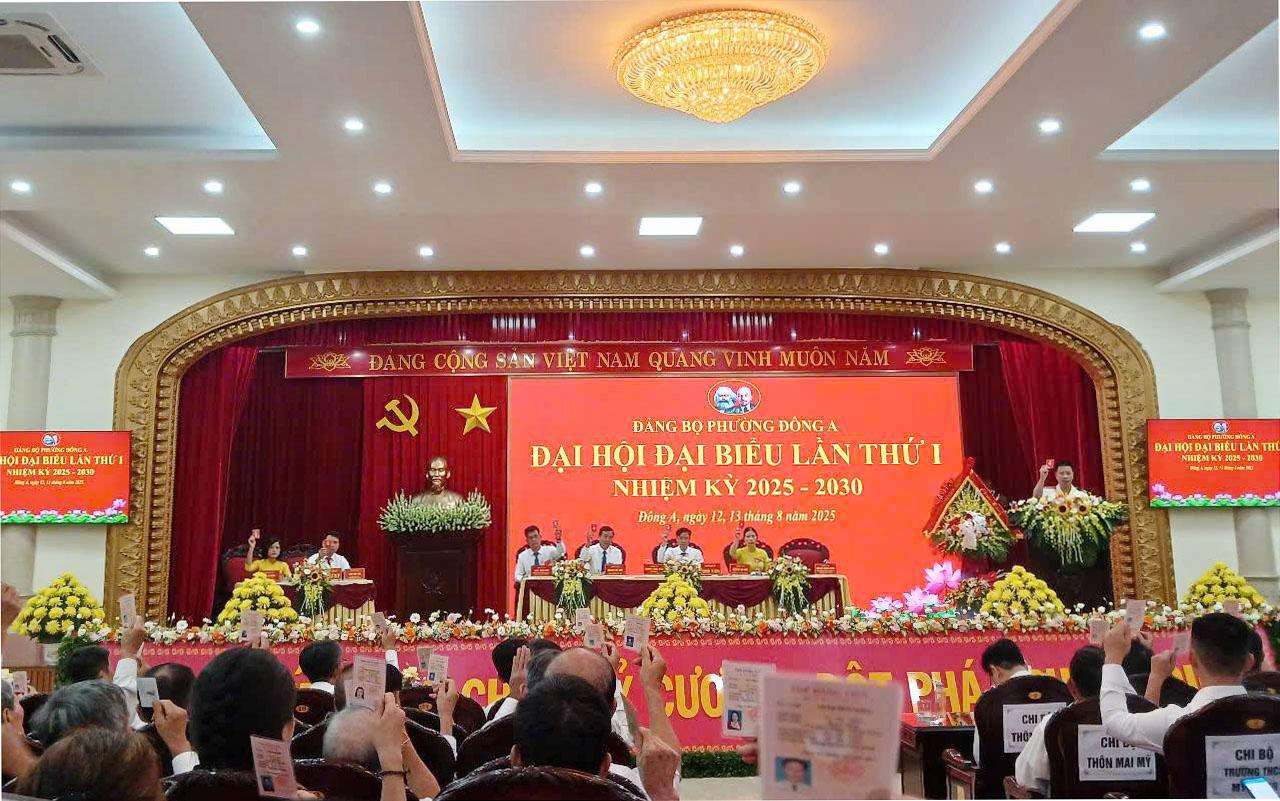 ĐẠI HỘI ĐẠI BIỂU ĐẢNG BỘ PHƯỜNG ĐÔNG A NHIỆM KỲ 2025-2030