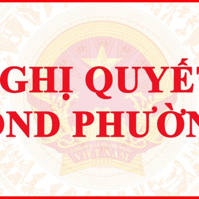 Nghị quyết kỳ họp thứ II, HĐND phường Đông A