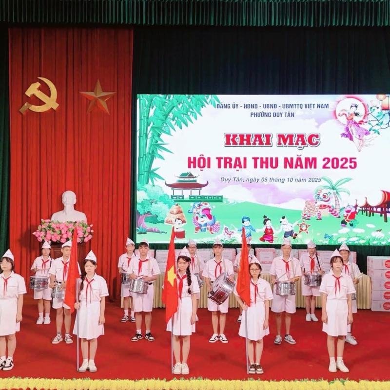 Phường DuyTân tổ chức khai mạc Hội trại thu năm 2025.