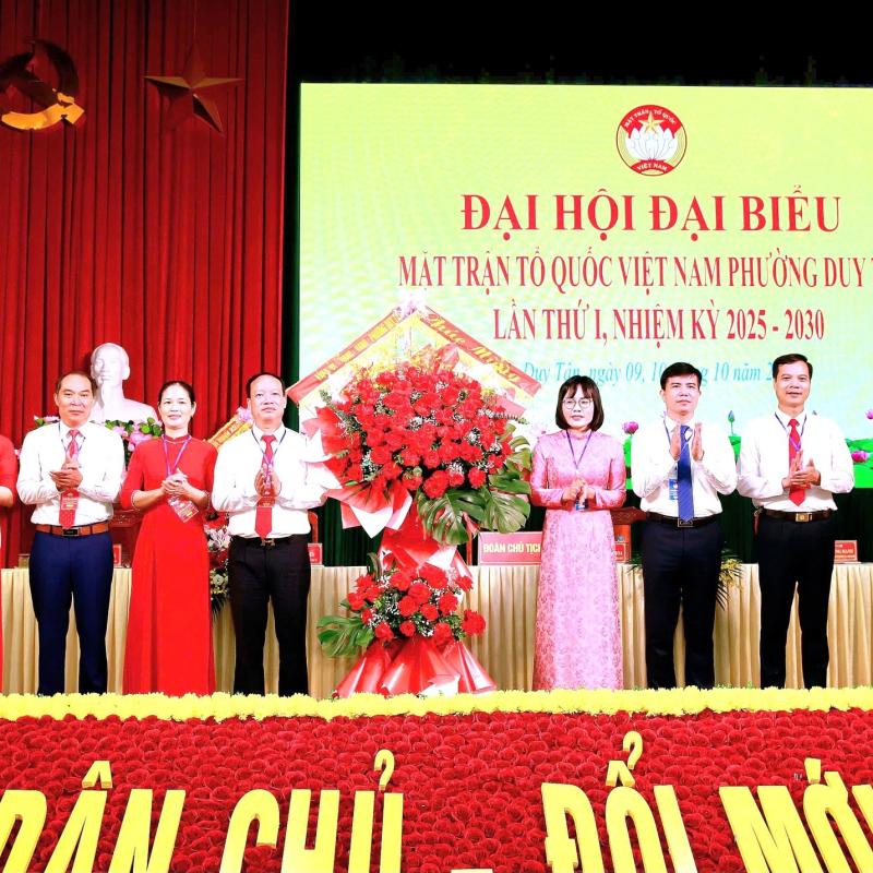 Đại hội đại biểu UBMTTQ Việt Nam phường Duy Tân lần thứ I, nhiệm kỳ 2025 -2030  thành công tốt đẹp