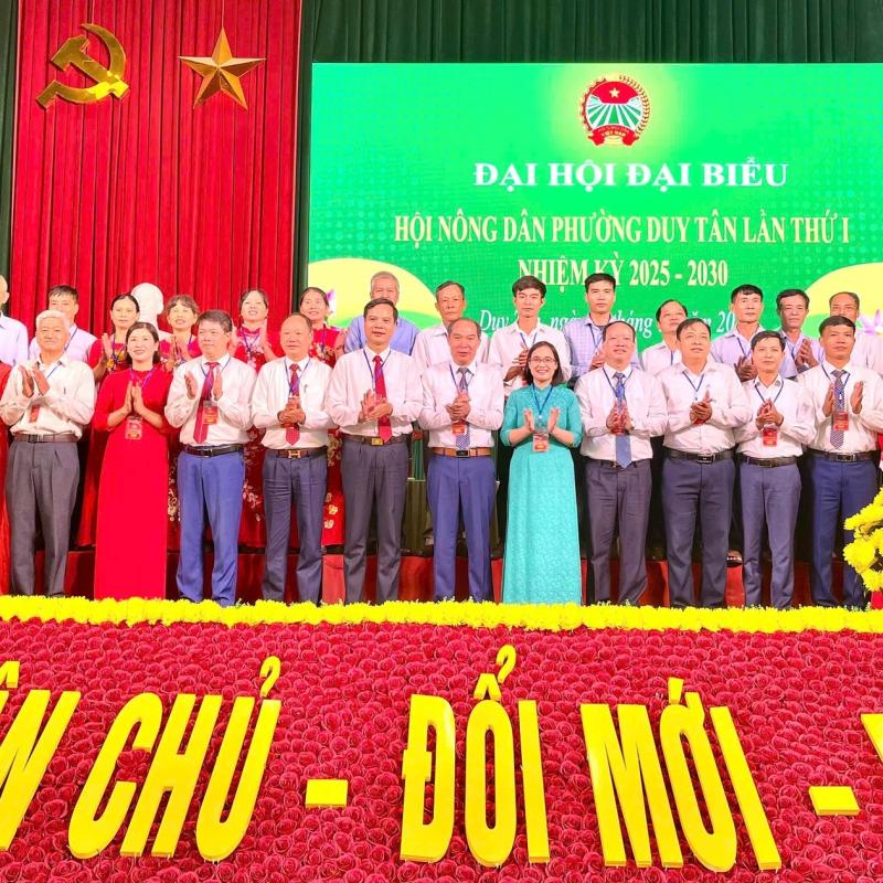 Đại hội đại biểu Hội Nông dân phường Duy Tân lần thứ I, nhiệm kỳ 2025-2030 thành công tốt đẹp