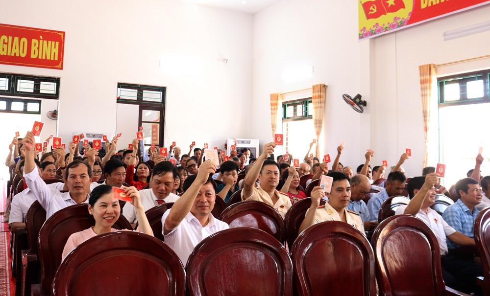 Phiên trù bị Đại hội Đại biểu Đảng bộ xã Giao Bình lần thứ Nhất, nhiệm kỳ 2025-2030