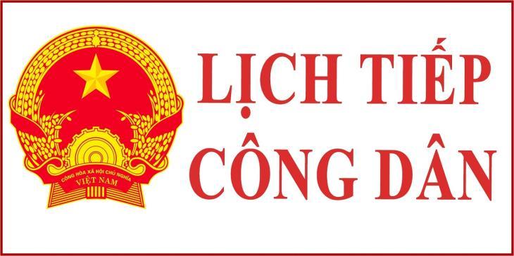 Lịch tiếp công dân định kỳ của Chủ tịch UBND xã 6 tháng cuối năm 2025