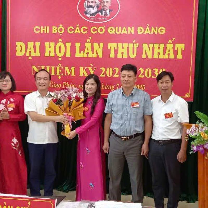 ĐẠI HỘI CHI BỘ CÁC CƠ QUAN ĐẢNG XÃ GIAO PHÚC LẦN THỨ I NHIỆM KỲ 2025-2030