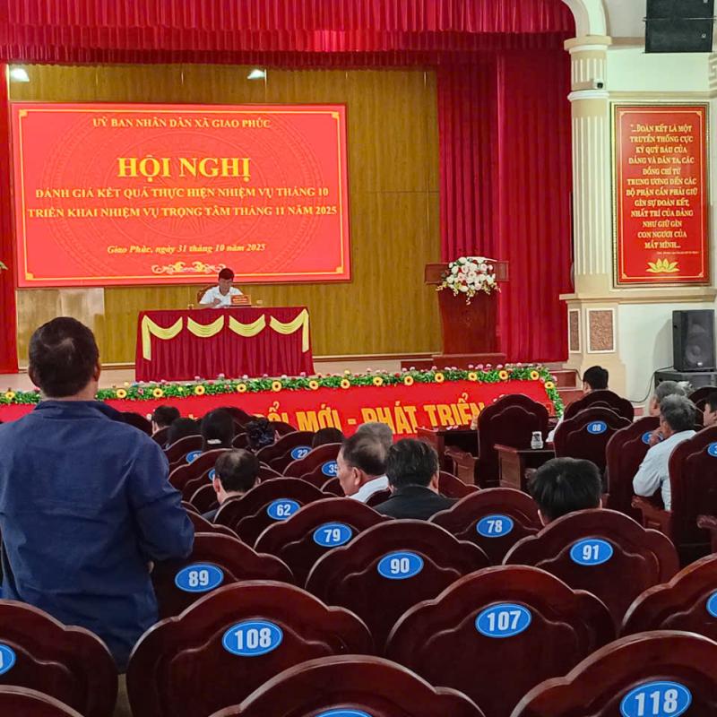 Hội nghị Quân dân chính tổng kết tình hình thực hiện nhiệm vụ kinh tế - xã hội, tháng 10, nhiệm vụ trọng tâm tháng 11 năm 2025