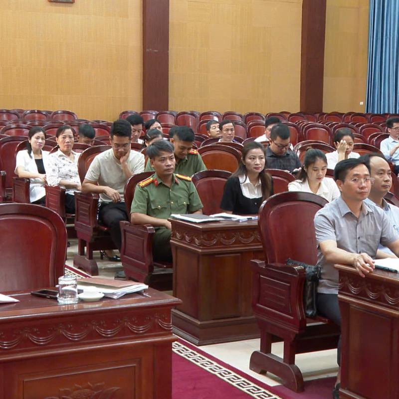 UBND phường Hà Nam tổ chức hội nghị triển khai phương án cưỡng chế thu hồi đất để thực hiện dự án đầu tư xây dựng Khu đô thị Đại học Nam Cao địa phận thị xã Duy Tiên (cũ) và địa phận thành phố Phủ Lý (cũ), nay thuộc phường Hà Nam, tỉnh Ninh Bình