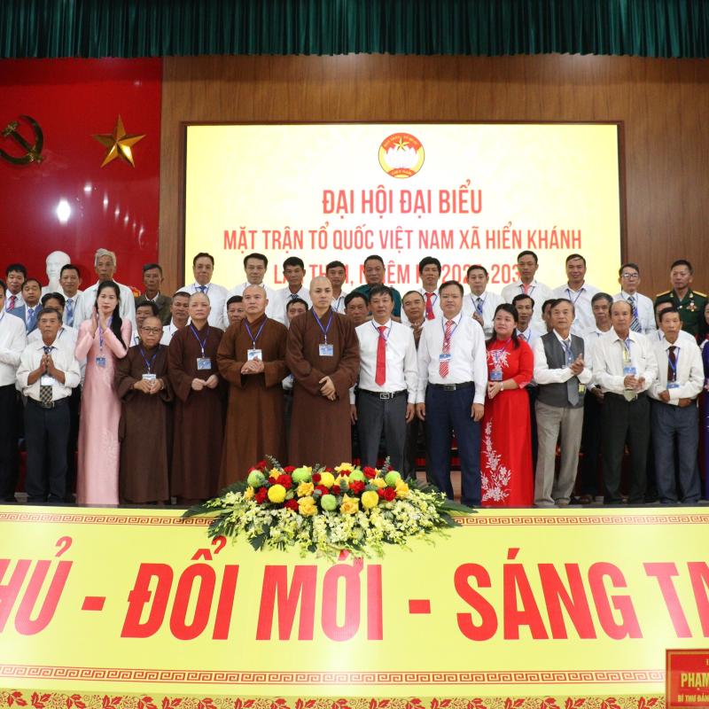 MTTQ Việt Nam xã Hiển Khánh tổ chức thành công Đại hội đại biểu lần thứ I,   nhiệm kỳ 2025 -  2030