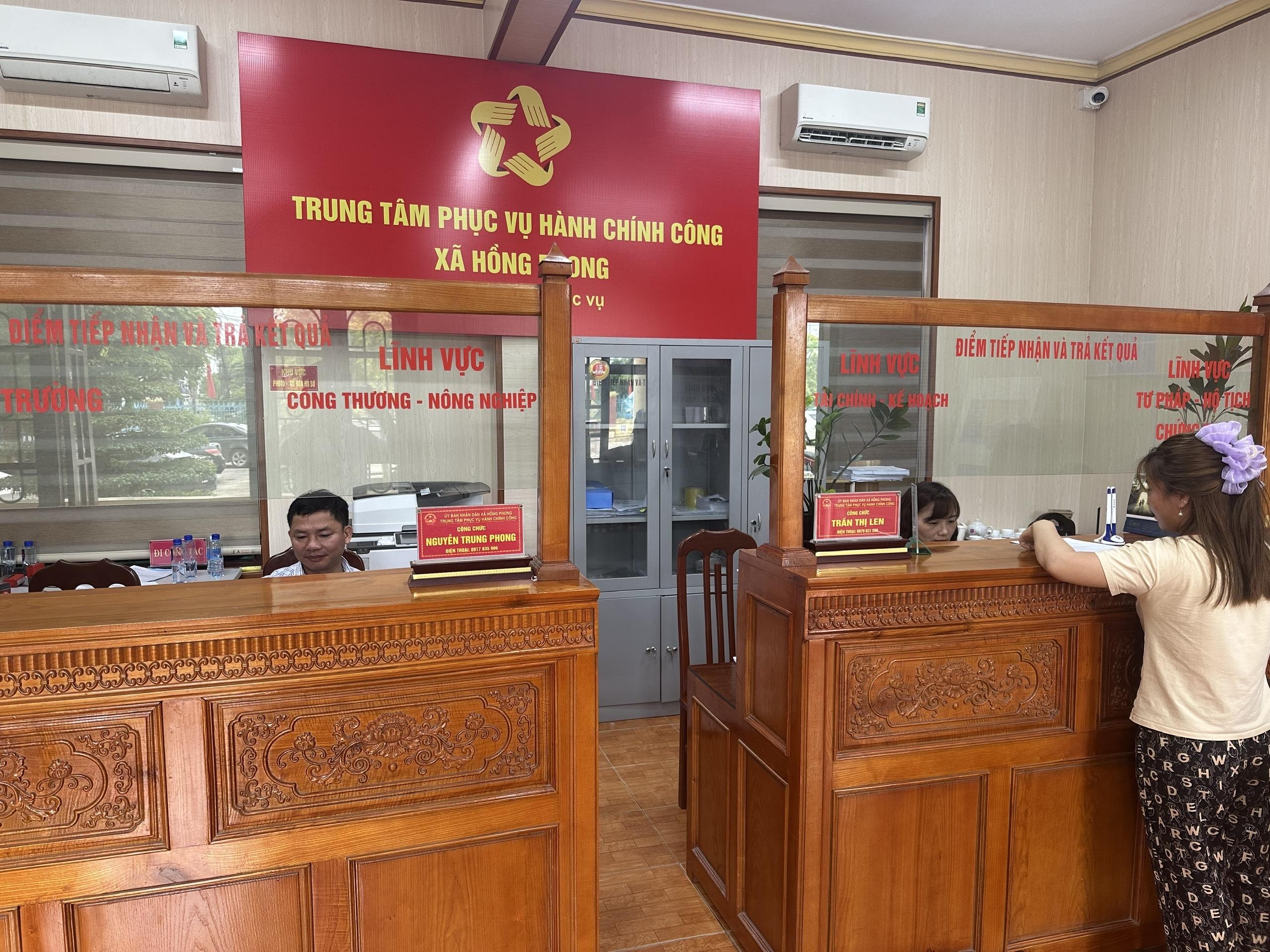 KẾT QUẢ Tiếp nhận và giải quyết TTHC tại Bộ phận Một cửa xã Hồng Phong  (Từ ngày 01/07/2025 đến ngày 19/8/2025)