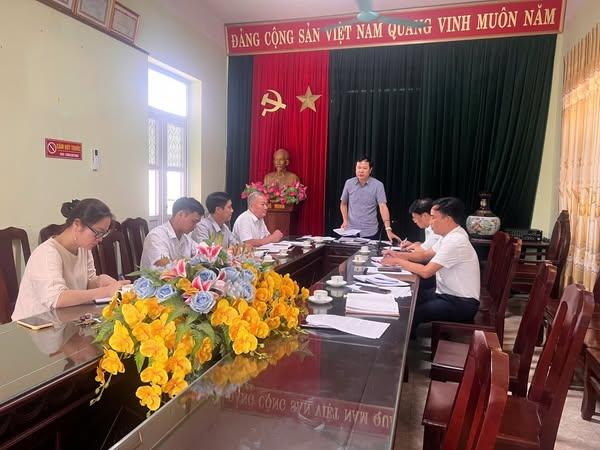 Thường trực Đảng ủy phường Hồng Quang làm việc với Ban Xây dựng Đảng