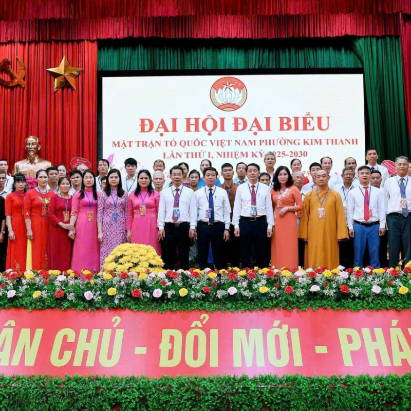 PHƯỜNG KIM THANH TỔ CHỨC THÀNH CÔNG ĐẠI HỘI ĐẠI BIỂU ỦY BAN MTTQ VIỆT NAM PHƯỜNG LẦN THỨ I, NHIỆM KỲ 2025–2030