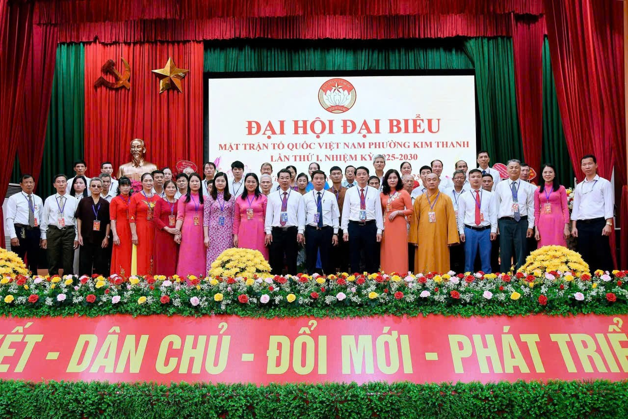 PHƯỜNG KIM THANH TỔ CHỨC THÀNH CÔNG ĐẠI HỘI ĐẠI BIỂU ỦY BAN MTTQ VIỆT NAM PHƯỜNG LẦN THỨ I, NHIỆM KỲ 2025–2030