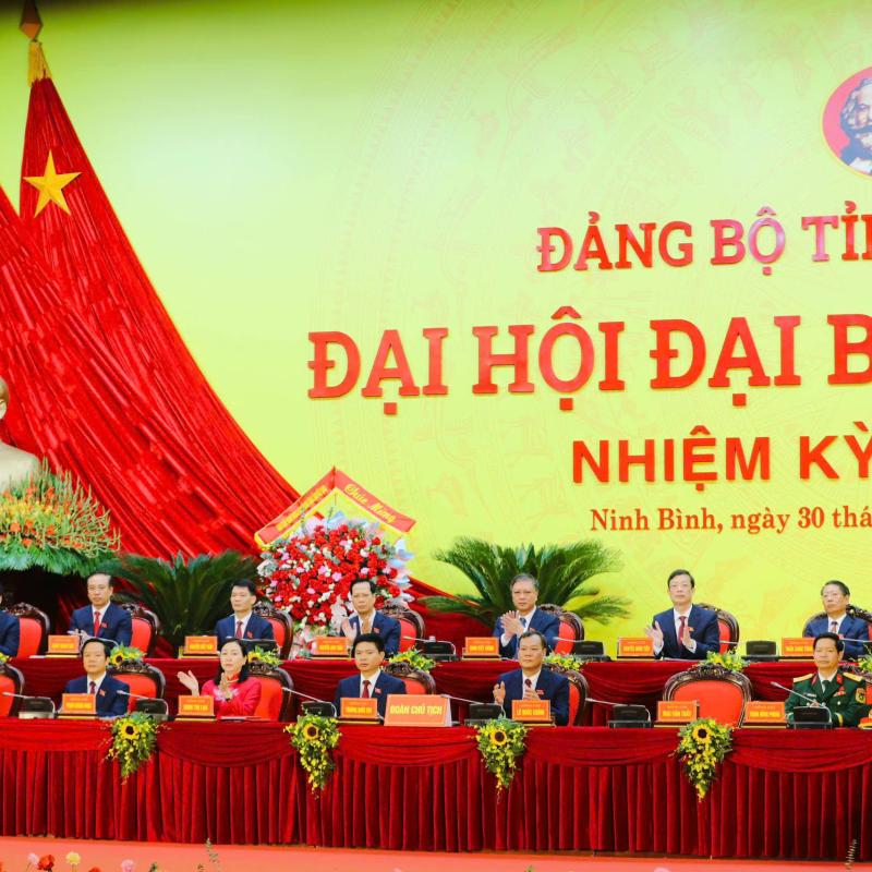 Khai mạc Đại hội đại biểu Đảng bộ tỉnh Ninh Bình lần thứ I, nhiệm kỳ 2025-2030