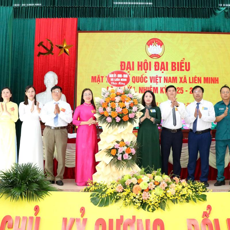 MTTQ xã Liên Minh tổ chức thành công Đại hội đại biểu lần thứ I nhiệm kỳ 2025 - 2030