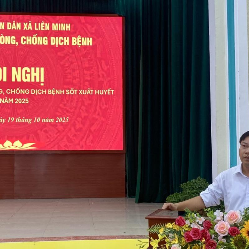 XÃ LIÊN MINH TRIỂN KHAI CÔNG TÁC PHÒNG, CHỐNG DỊCH BỆNH SỐT XUẤT HUYẾT