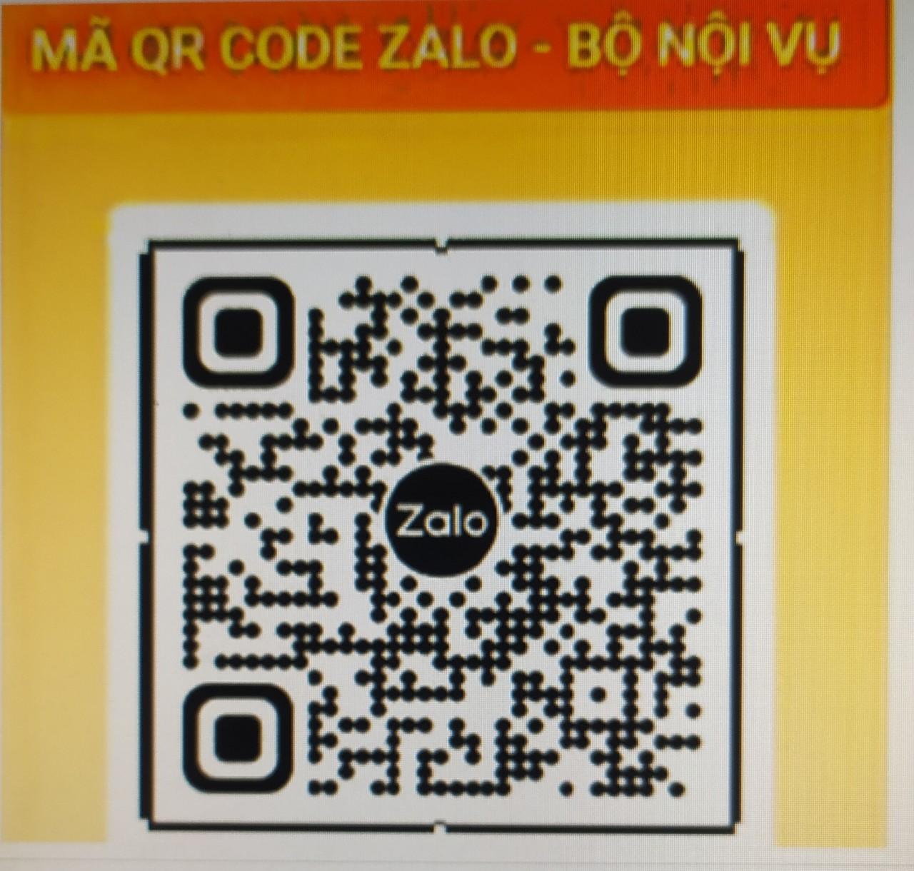 Kênh Zalo Official Account của Bộ Nội vụ