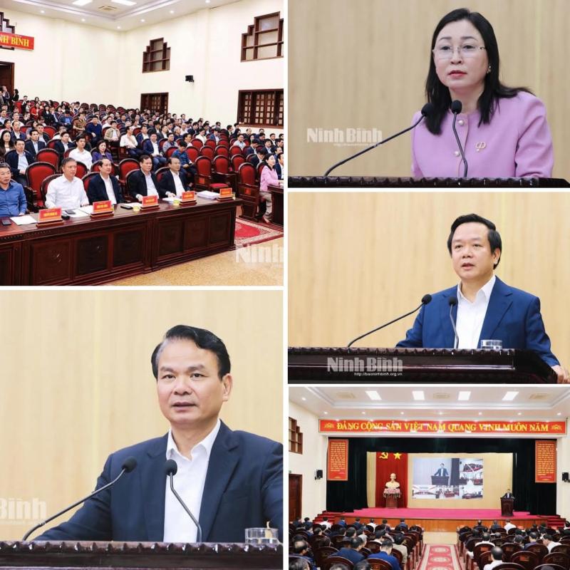 Hội nghị học tập, quán triệt và triển khai thực hiện Nghị quyết Đại hội đại biểu Đảng bộ tỉnh Ninh Bình lần thứ I, nhiệm kỳ 2025-2030