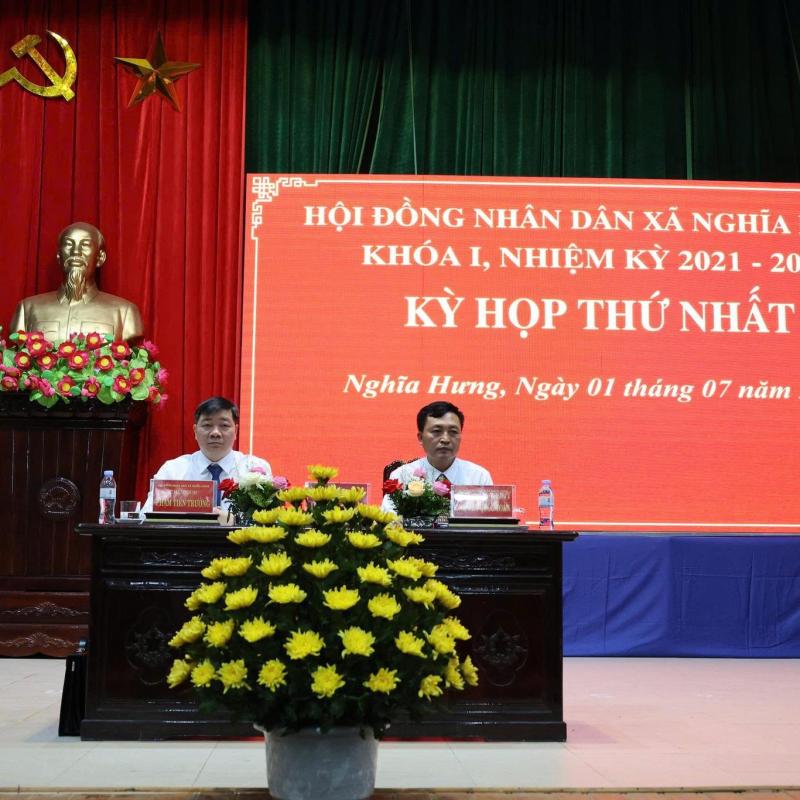 HĐND xã Nghĩa Hưng khóa I, nhiệm kì 2021- 2026 tổ chức kỳ họp thứ nhất