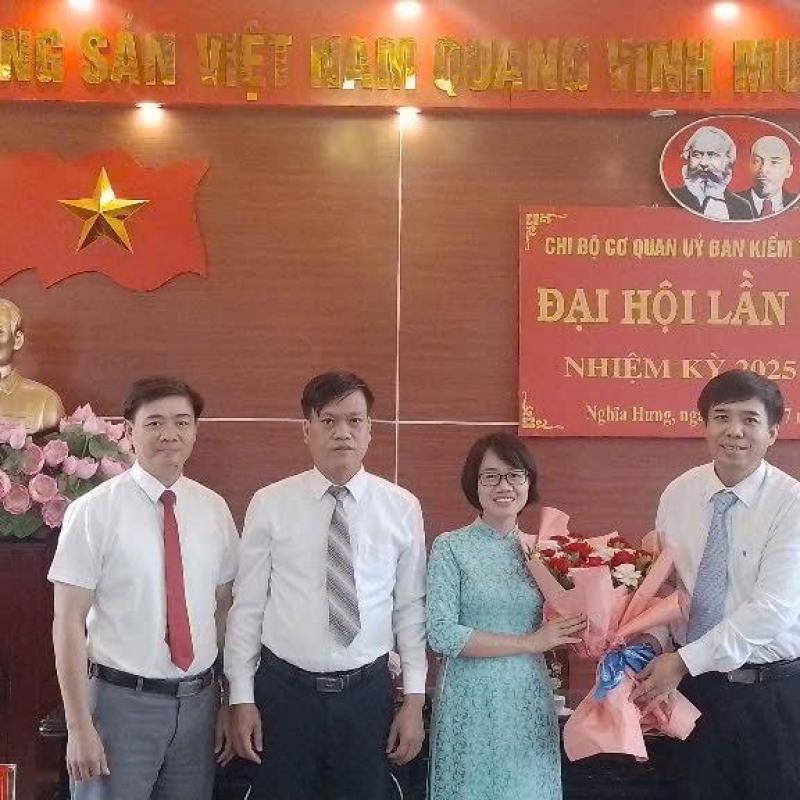 Đại hội Chi bộ cơ quan Ủy ban kiểm tra Đảng ủy xã Nghĩa Hưng lần thứ nhất, nhiệm kì 2025- 2030