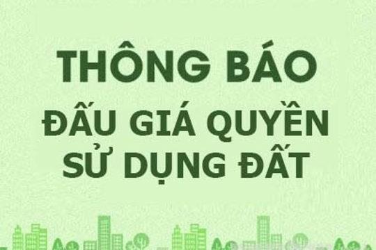 Thông báo đấu giá quyền sử dụng đất xã Nghĩa Sơn