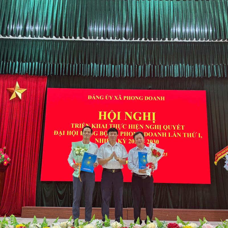 Hội nghị triển khai thực hiện Nghị quyết Đại hội Đảng bộ xã Phong Doanh, nhiệm kỳ 2025-2030.