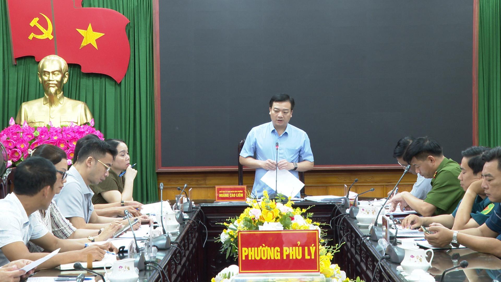 UBND phường Phủ Lý tổ chức phiên họp uỷ viên UBND phường