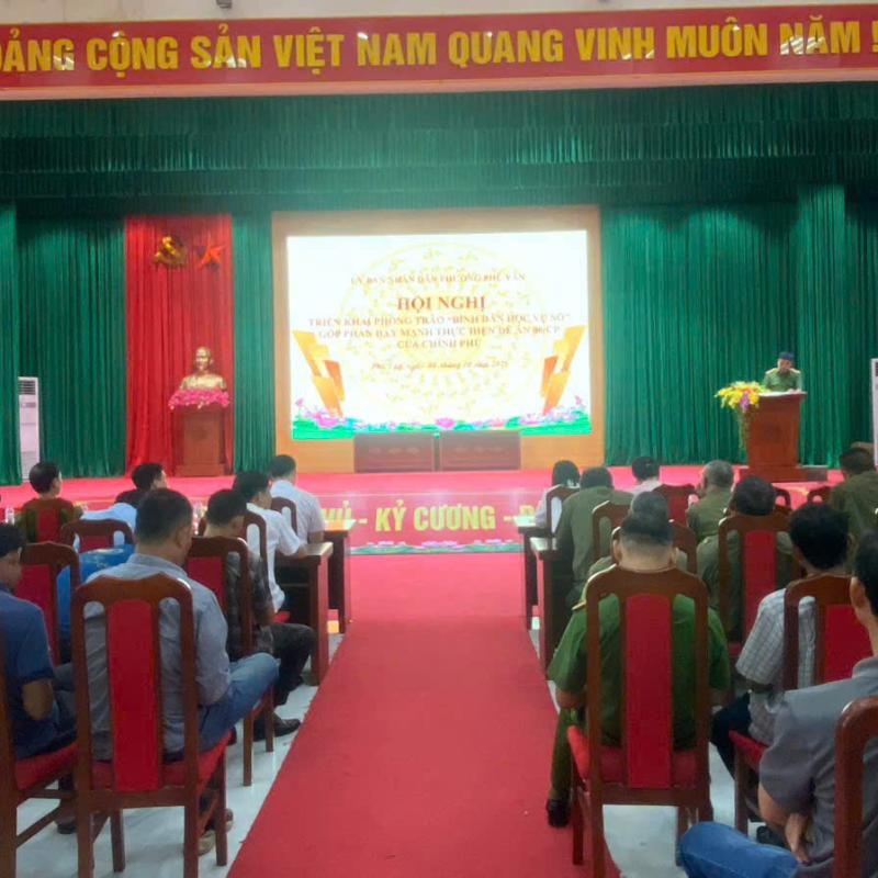 UBND PHƯỜNG PHÙ VÂN TRIỂN KHAI PHONG TRÀO “BÌNH DÂN HỌC VỤ SỐ”