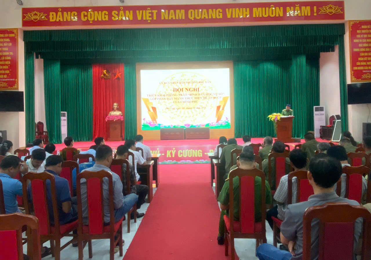 UBND PHƯỜNG PHÙ VÂN TRIỂN KHAI PHONG TRÀO “BÌNH DÂN HỌC VỤ SỐ”