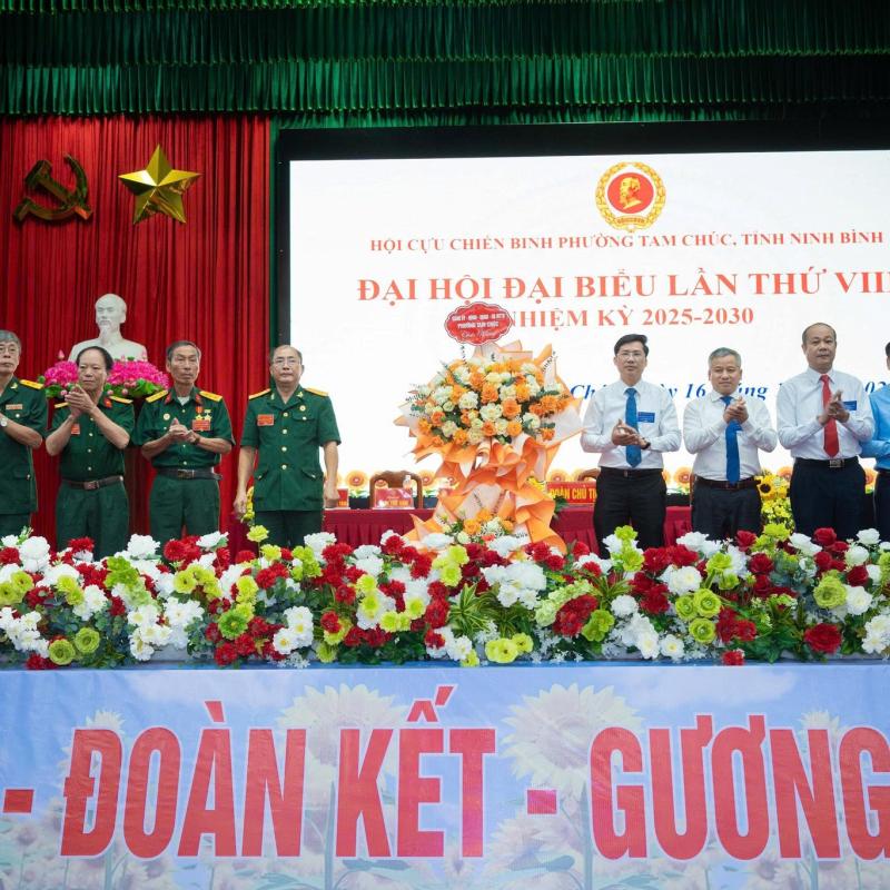 ĐẠI HỘI ĐẢI BIỂU HỘI CỰU CHIẾN BINH PHƯỜNG TAM CHÚC