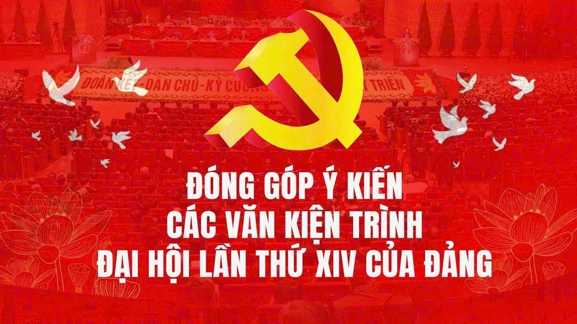 rang thông tin điện tử phường Tam Chúc xin trân trọng giới thiệu dự thảo các văn kiện Đại hội XIV của Đảng để lấy ý kiến góp ý của đại biểu Quốc hội, Mặt trận Tổ quốc, các tổ chức chính trị - xã hội, các đoàn thể nhân dân, cán bộ, đảng viên và Nhân d