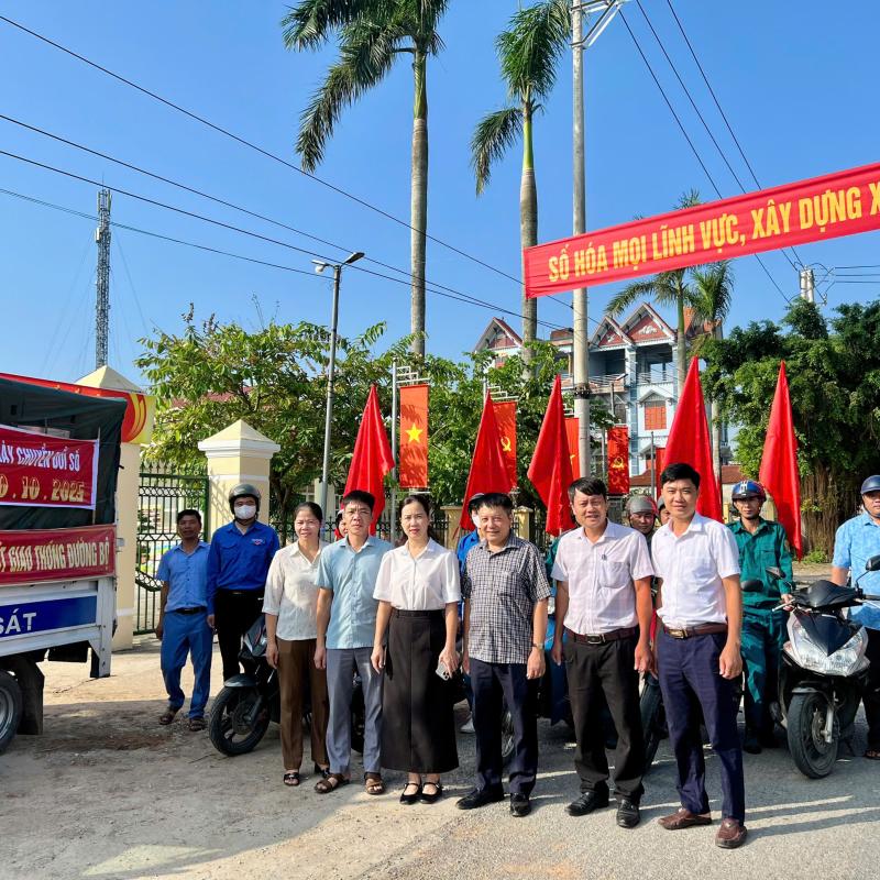 Các hoạt động hưởng ứng ngày Chuyển đổi số quốc gia 10/10 xã Tân Minh