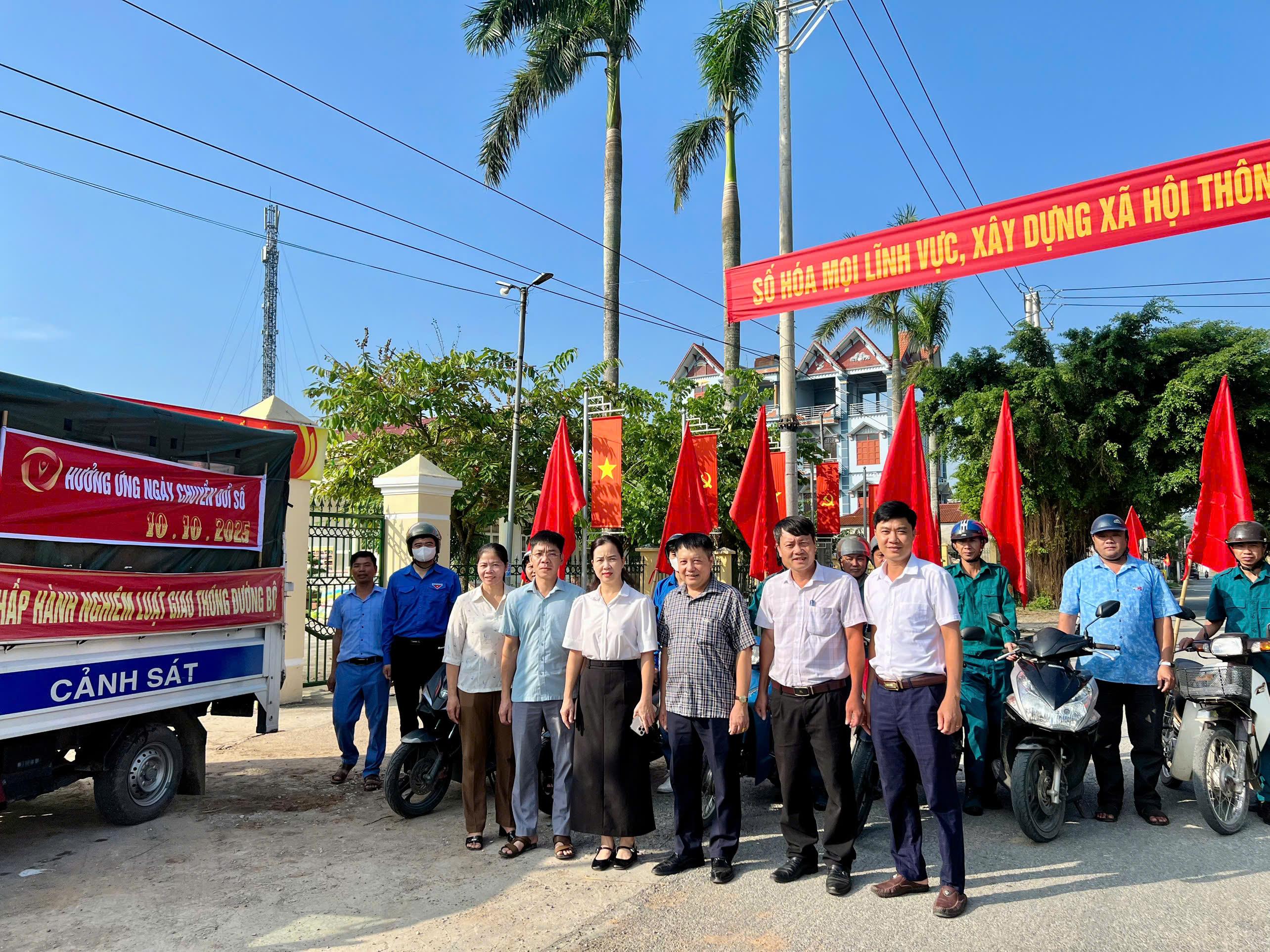 Các hoạt động hưởng ứng ngày Chuyển đổi số quốc gia 10/10 xã Tân Minh