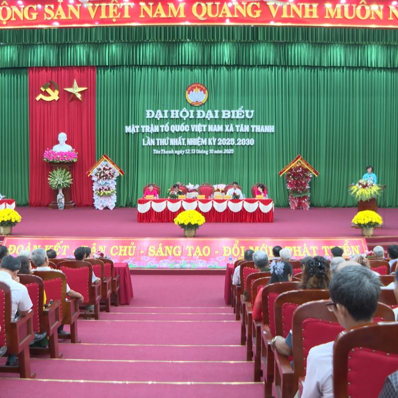 Tân Thanh: Khai mạc phiên thứ nhất, Đại hội đại biểu MTTQ Việt Nam xã lần thứ nhất, nhiệm kỳ 2025-2030.