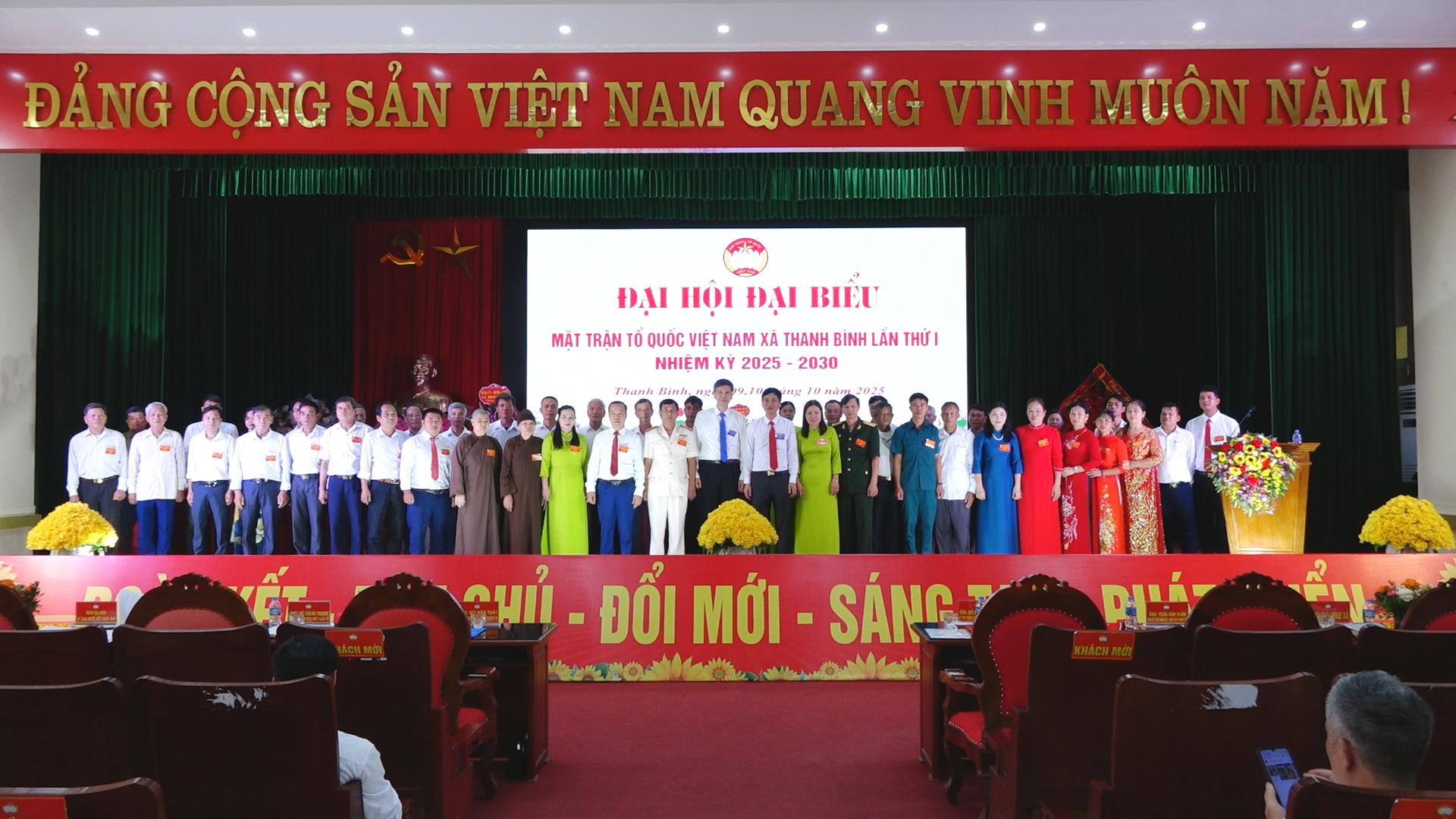 Thanh Bình: Đại hội đại biểu Mặt trận Tổ quốc Việt Nam xã lần thứ I, nhiệm kỳ 2025-2030.