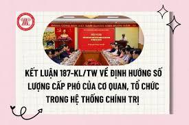 Bộ Chính trị: Kết luận số 187-KL/TW về định hướng  số lượng cấp phó của cơ quan, tổ chức trong hệ thống chính trị