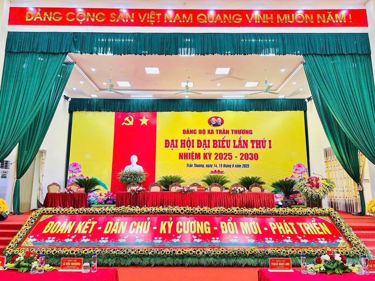 Đại hội đại biểu Đảng bộ xã Trần Thương lần thứ I, nhiệm kỳ 2025-2030