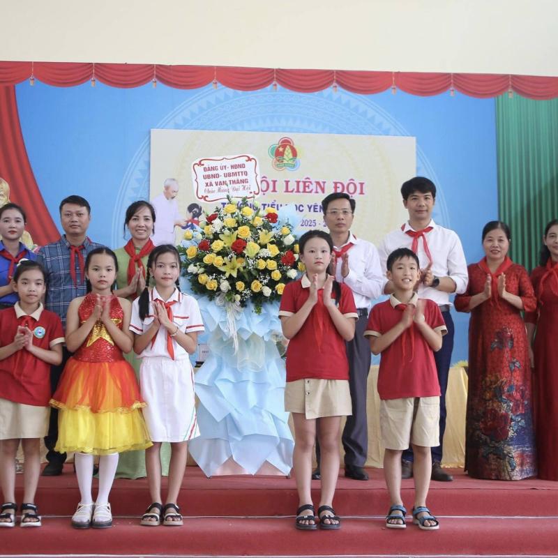 SÔI NỔI ĐẠI HỘI LIÊN ĐỘI TRƯỜNG TIỂU HỌC YÊN TIẾN NĂM HỌC 2025 - 2026