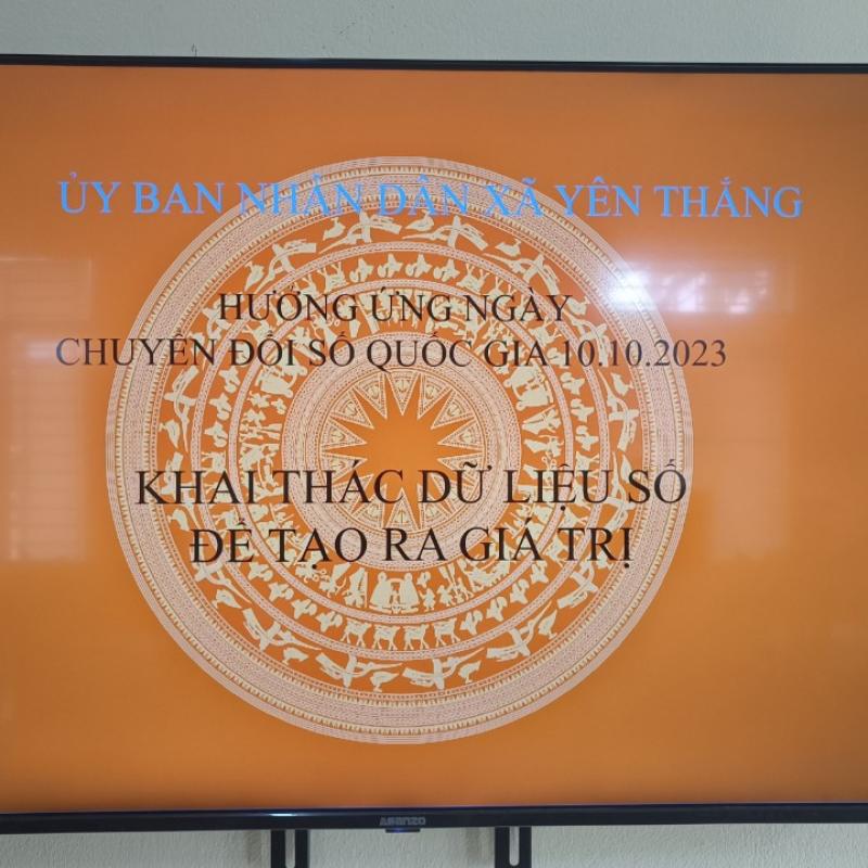 Tổ chức các hoạt động hưởng ứng ngày chuyển đổi số quốc gia năm 2023
