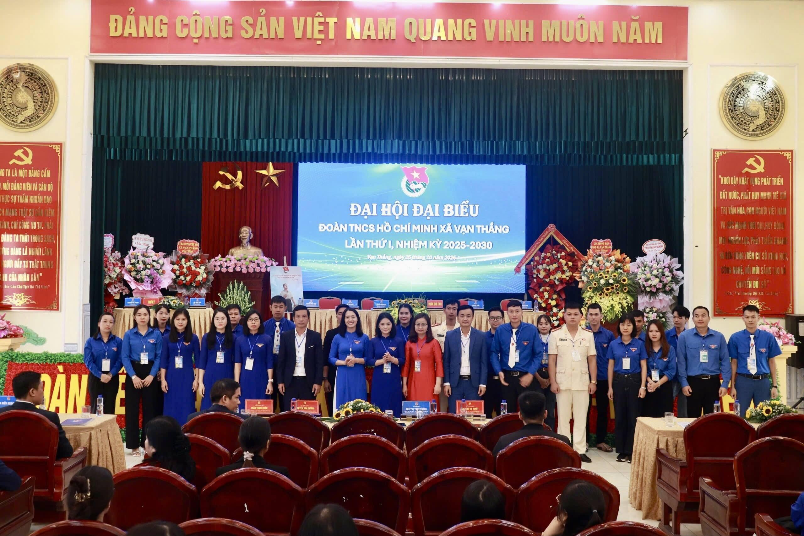 XÃ VẠN THẮNG LONG TRỌNG TỔ CHỨC ĐẠI HỘI ĐẠI BIỂU ĐOÀN TNCS HỒ CHÍ MINH LẦN THỨ I, NHIỆM KỲ 2025 - 2030
