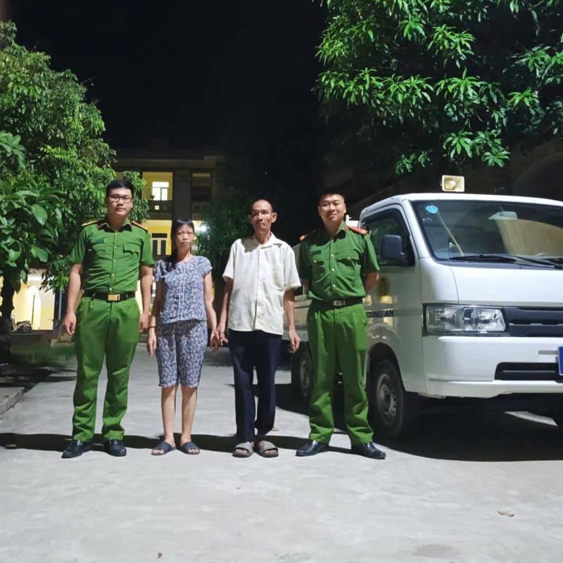 Công an xã Vũ Dương kịp thời giúp đỡ người bị lạc về với gia đình