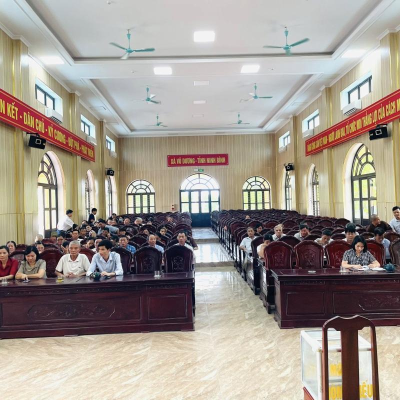 Ủy ban MTTQ Việt Nam xã Vũ Dương triển khai quy trình nhân sự chuẩn bị cho Đại hội đại biểu nhiệm kỳ 2025 – 2030