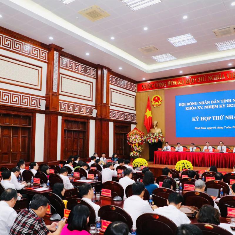 Kỳ họp thứ nhất, HĐND tỉnh Ninh Bình khoá XV, nhiệm kỳ 2021-2026