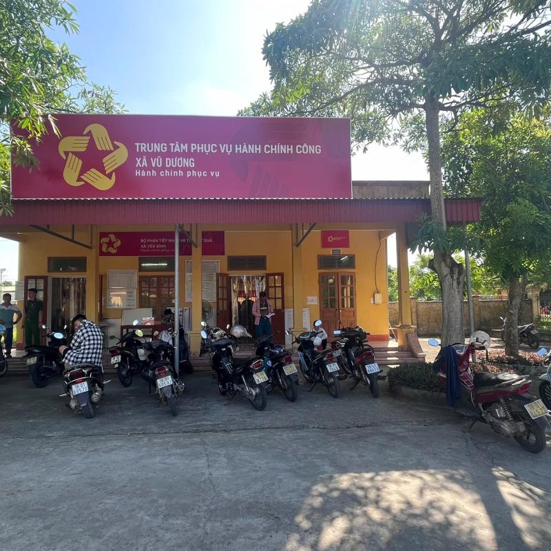 Khí Thế Mới Trong Ngày Mới Ở Trung Tâm Phục Vụ Hành Chính Công Xã Vũ Dương