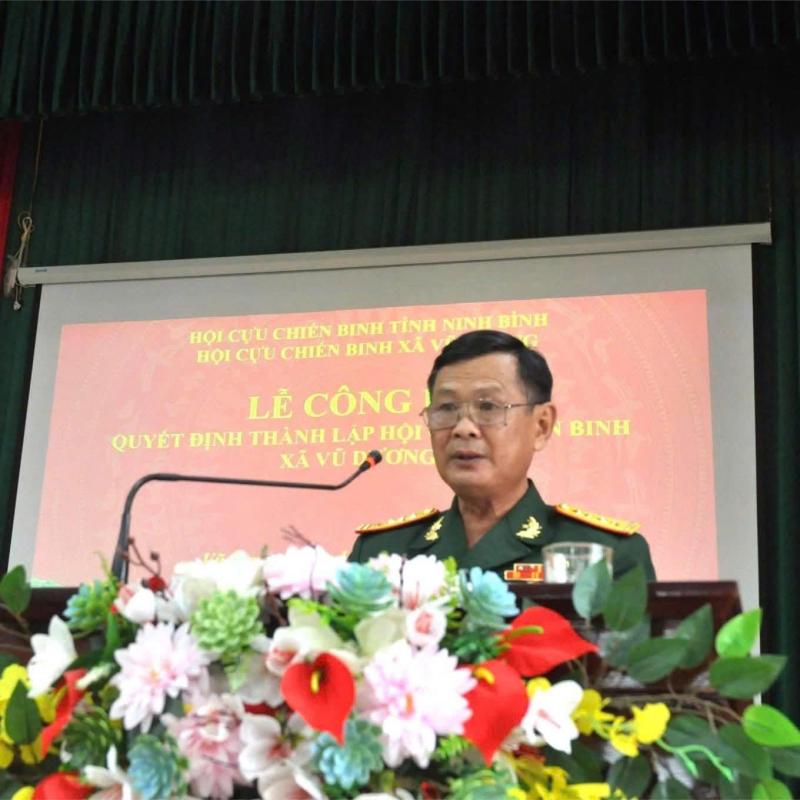 Lễ công bố Quyết định thành lập hội Cựu chiến binh xã Vũ Dương