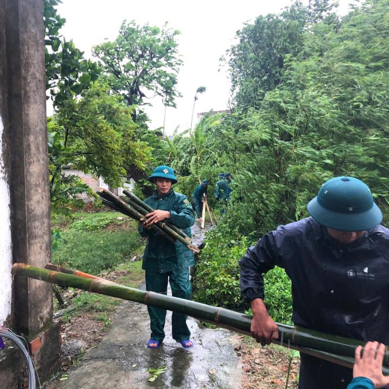 Xã Vũ Dương chủ động ứng phó với cơn bão số 3 - bão Wipha