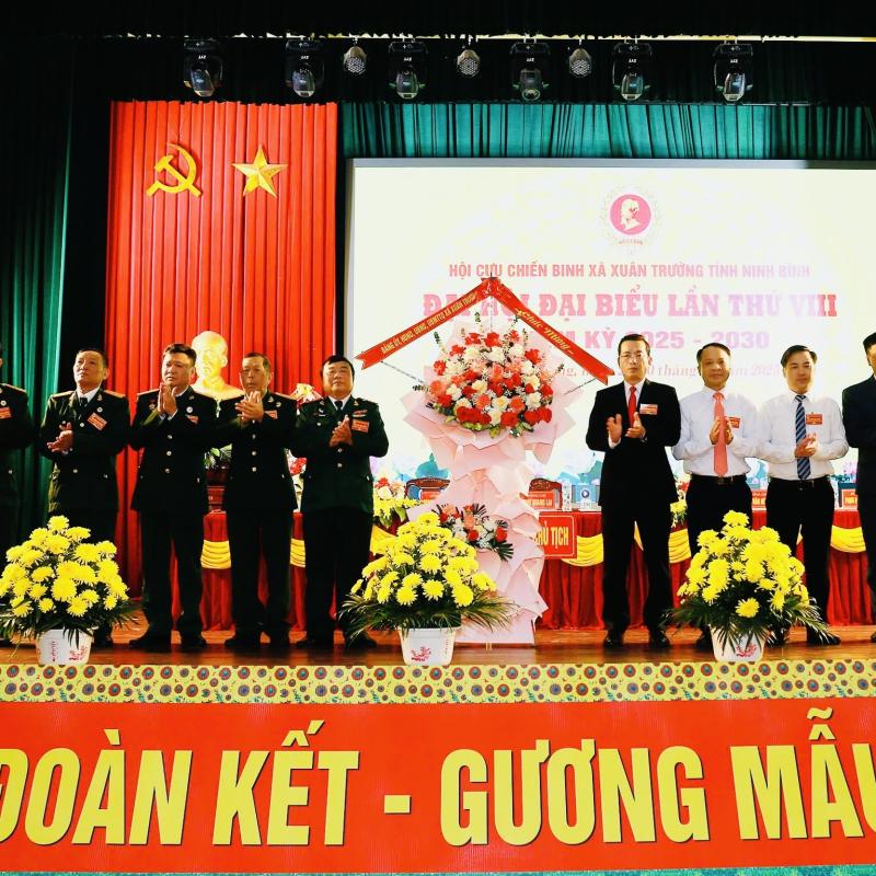 Hội Cựu chiến binh xã Xuân Trường tổ chức thành công Đại hội đại biểu lần thứ VIII, nhiệm kỳ 2025 - 2030