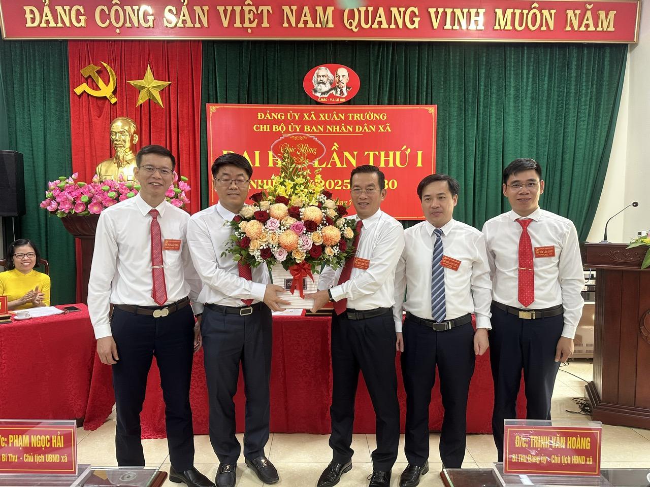 Chi bộ UBND xã Xuân Trường tổ chức Đại hội lần thứ nhất, nhiệm kỳ 2025-2030